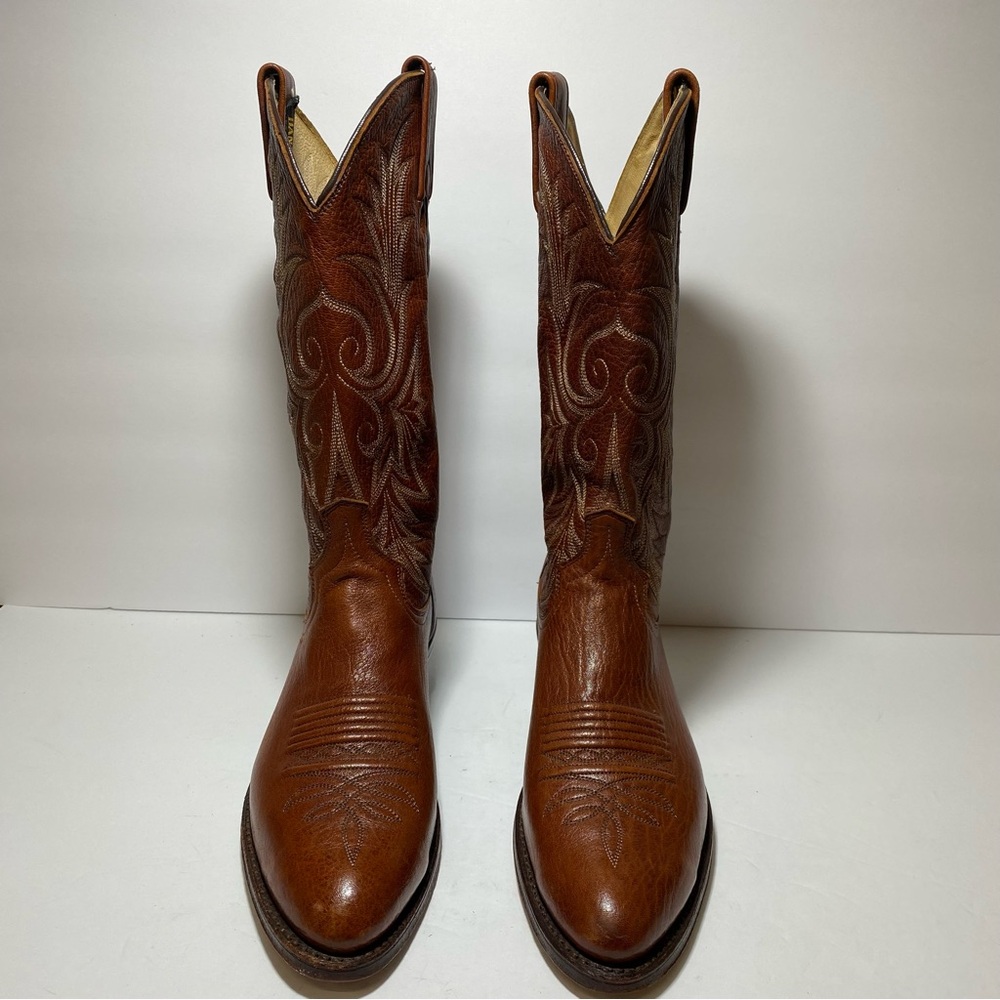 Dan Post Milwaukee Western Brown  Leather Rodeo Cowboy Boots Men’s Size 8.5 D